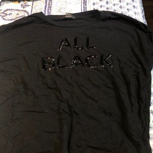 “All Black” shirt, L